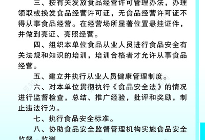 餐饮安全管理制度牌